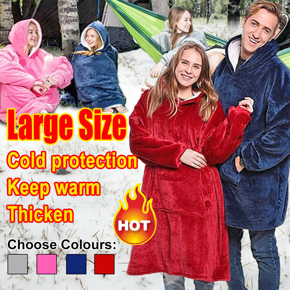 Warm Winter Hoodie Blanket / Giant Ultra Comfy