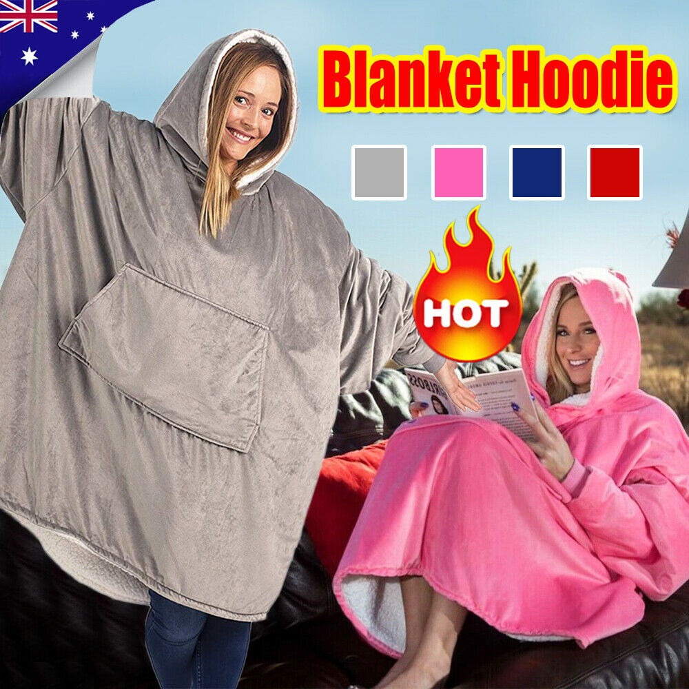 Warm Winter Hoodie Blanket / Giant Ultra Comfy