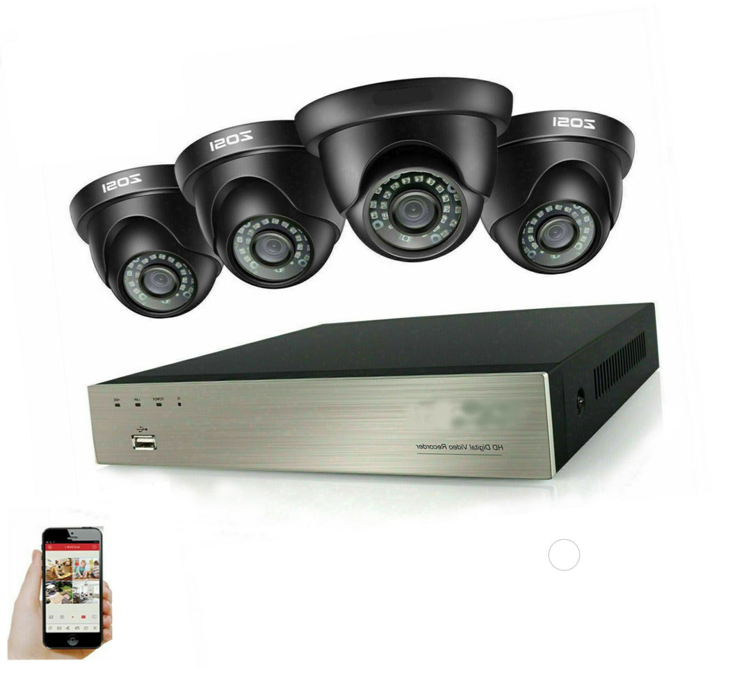 CCTV Home Security Camera System 8CH HD 1080P TVI DVR 3000TVL Day/Night