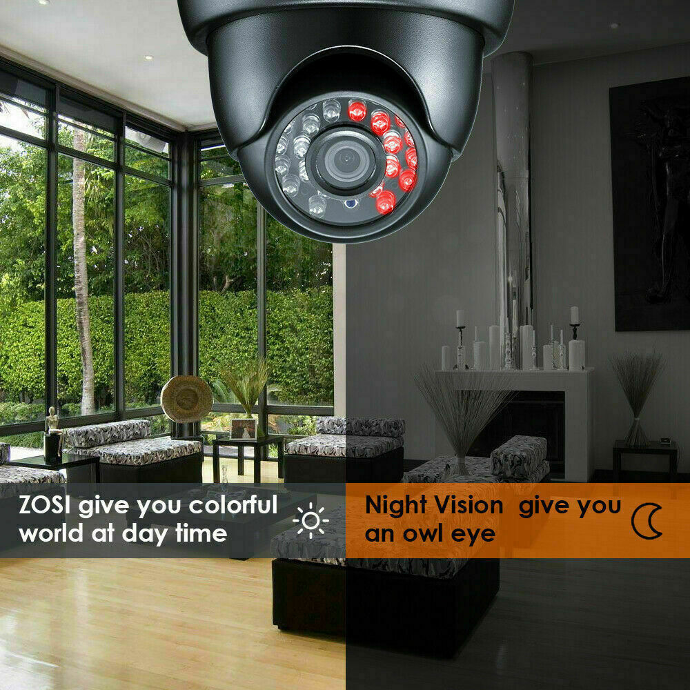 CCTV Home Security Camera System 8CH HD 1080P TVI DVR 3000TVL Day/Night