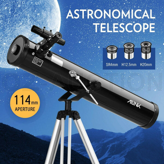 Professional Astronomical Telescope Ultra HD High (114mm Aperture w/ 675x Zoom )