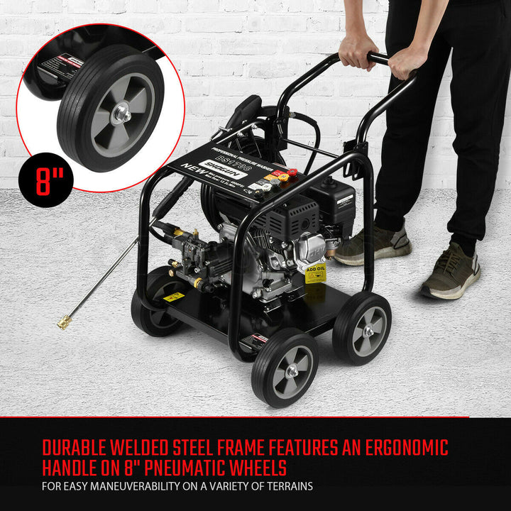 Professional 10-HP 4-Stroke High-Pressure Washer