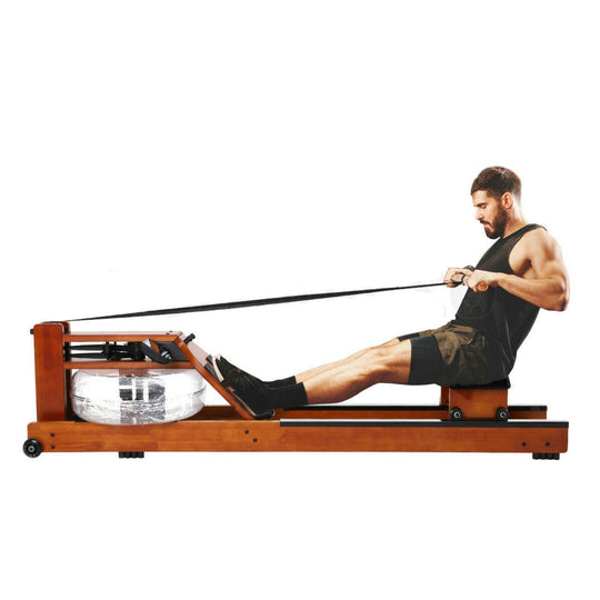 Premium Wooden Water Rowing Machine with Resistance Rower