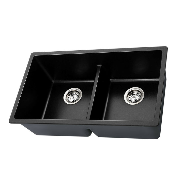 Professional Kitchen Sink in Black Stone Granite 790X460MM