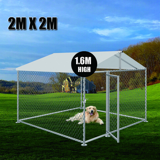 Pet / Dog Kennel Enclosure Pen  2x2M (1.6M High)