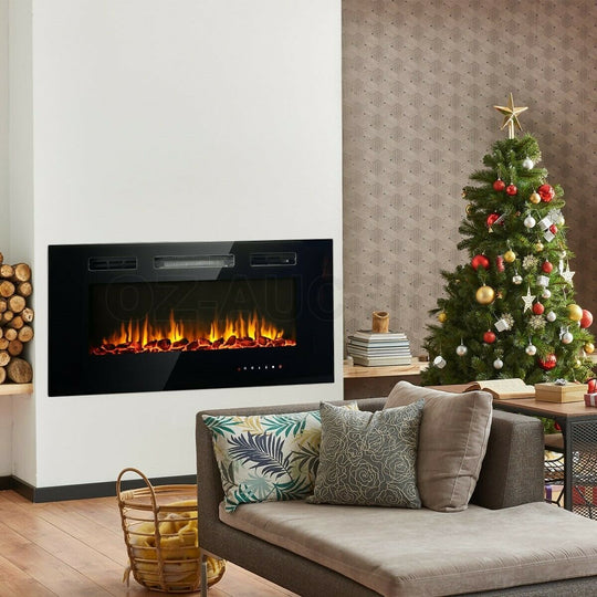Luxury Fireplace Heater Electric (900/1800W 5 Flame modes) 40 Inch