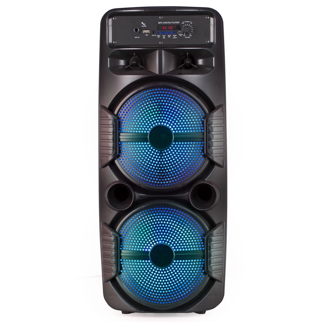 Portable TWS Bluetooth Party Speaker Boom Box with LEDs