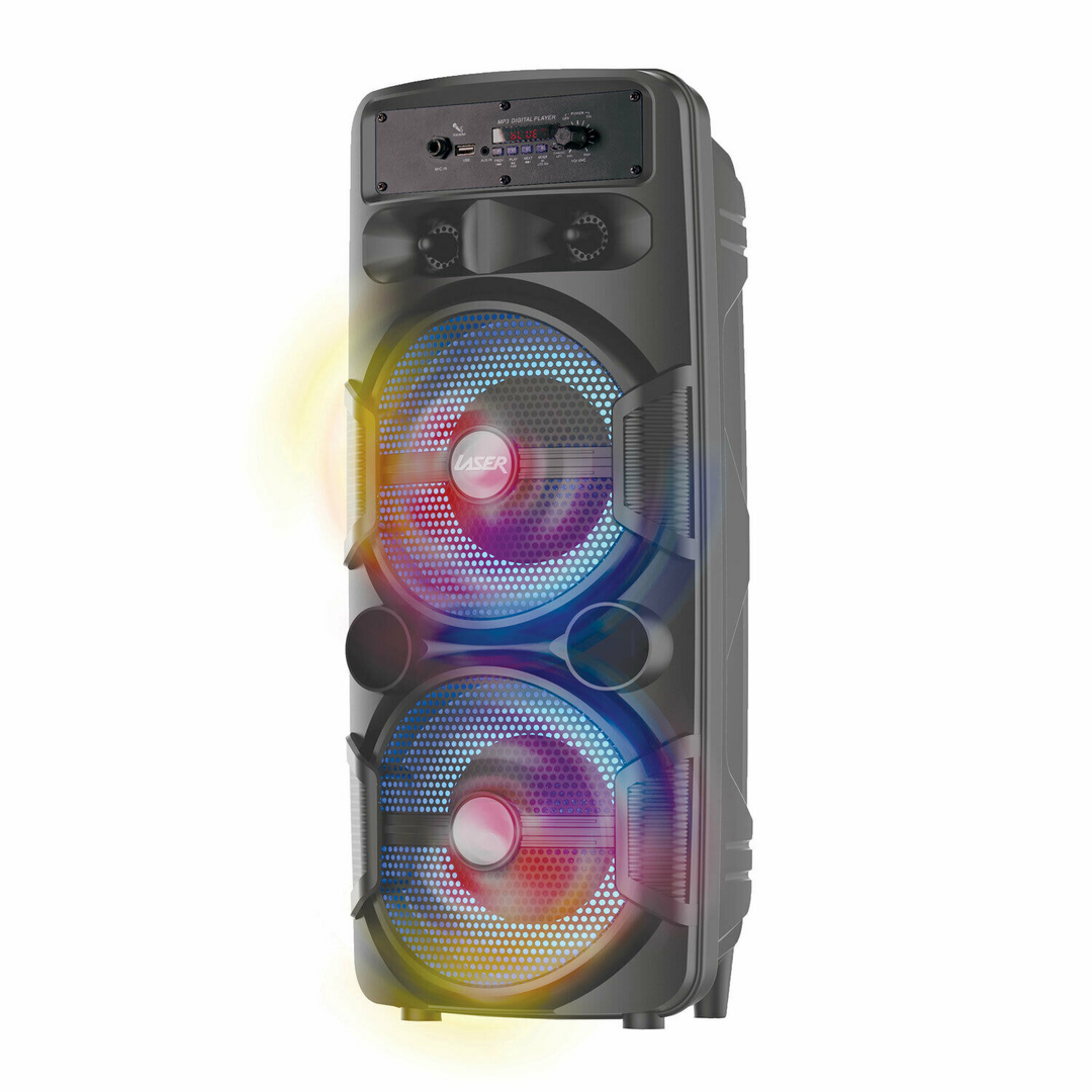 Portable TWS Bluetooth Party Speaker Boom Box with LEDs