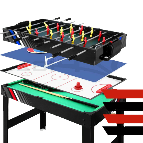 4-In-1 Games Table (Soccer, Tennis, Pool, Air Hockey) - combination game table - 	convertible game table - game room essentials - 1