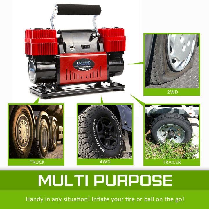 12V Air Compressor Tyre Deflator 4WD 4x4 Car Truck Portable 300L/MIN