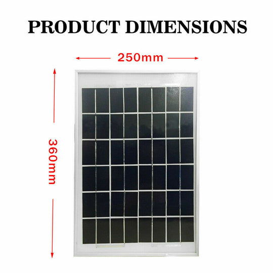 Portable Solar Panel Kit ( 10W 12V +10A Solar Panel with regulator ) Perfect for Camping