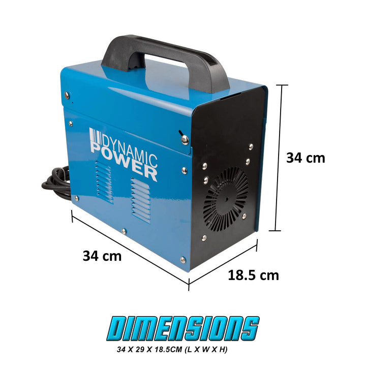 Portable 130Amp MIG Gasless Welder Welding Machine Tool 10A Plug High Efficiency