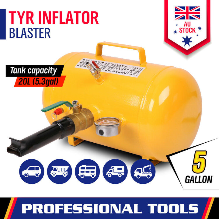 20 Litre Air Tank Bead Seater Tyre / Tyre Inflator Blaster Replacing
