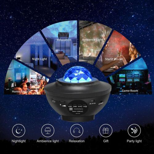LED Star Night Lamp Projector with Remote Control