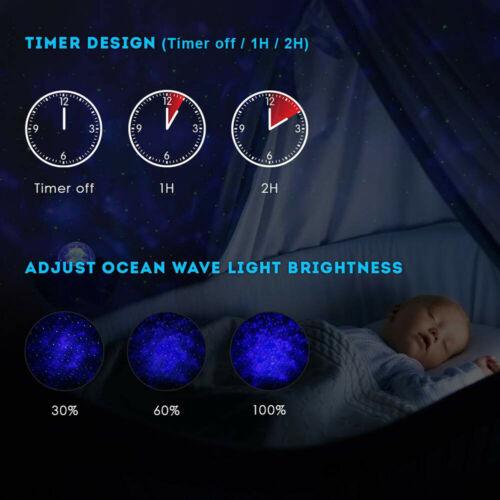 LED Star Night Lamp Projector with Remote Control