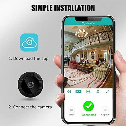 Mini Camera with Night Vision & Microphone small hidden cameras with audio - night vision nanny cam - wireless security camera with night vision - 11